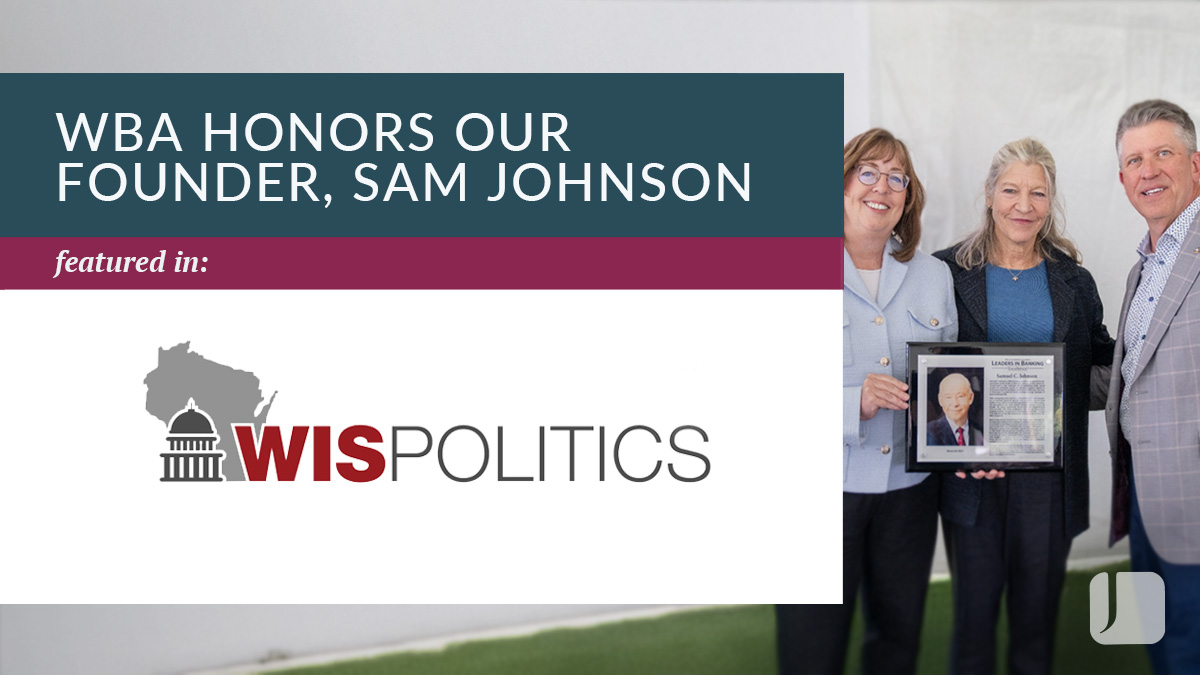 The Wisconsin Broadcasters Association (WBA) honors Sam Johnson, as seen in WisPolitics, with three individuals holding a prestigious award.