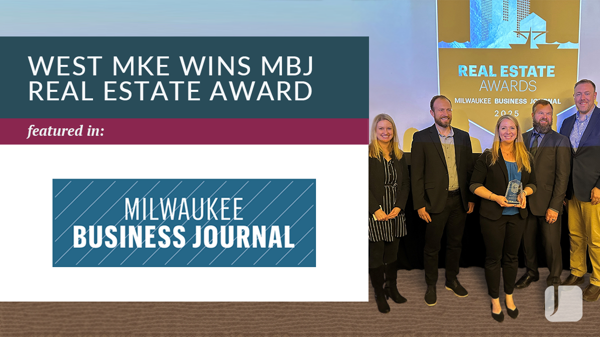 West Milwaukee Team accepting an award.